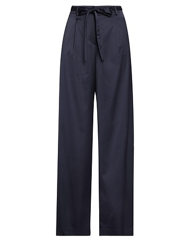 INCOTEX Casual trouser Navy blue 64% Viscose, 33% Polyamide, 3% Elastane