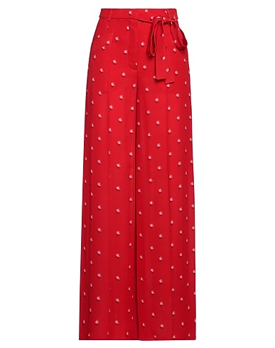 VALENTINO GARAVANI Casual pants Red 100% Silk