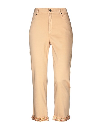 CRISTINAEFFE Casual trouser Khaki 98% Cotton, 2% Elastane
