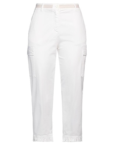 19.70 NINETEEN SEVENTY Cargo White 98% Cotton, 2% Elastane