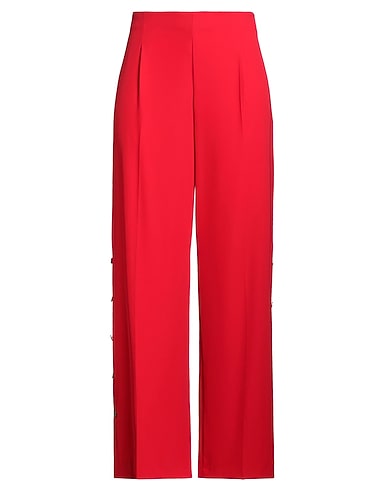 BIANCOGHIACCIO Casual trouser Red 97% Polyester, 3% Elastane
