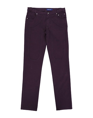 JECKERSON Casual trouser Plum 98% Cotton, 2% Elastane