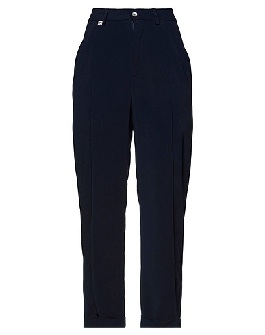 MANILA GRACE Casual trouser Midnight blue 98% Polyester, 2% Elastane