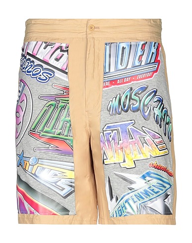MOSCHINO Shorts & Bermuda Light brown 52% Polyamide, 44% Cotton, 4% Other Fibres