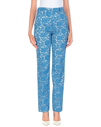 CALVIN KLEIN 205W39NYC Casual trouser Azure 79% Cotton, 11% Viscose, 10% Polyamide