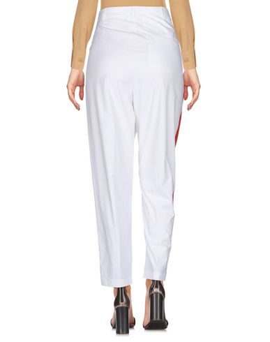 Shop Pinko Uniqueness Woman Pants White Size 4 Cotton, Elastane, Polyester