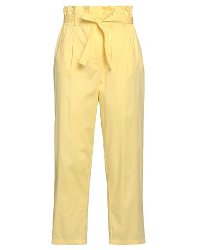 ATOS LOMBARDINI Casual pants Yellow 68% Cotton, 29% Polyamide, 3% Elastane