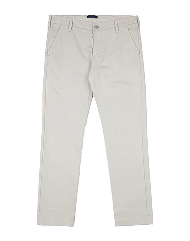 ENTRE AMIS GARÇON Casual trouser Grey 97% Cotton, 3% Elastane