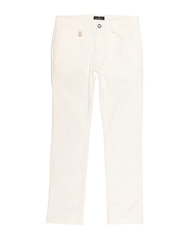 CARLO PIGNATELLI Casual trouser White 97% Cotton, 3% Elastane
