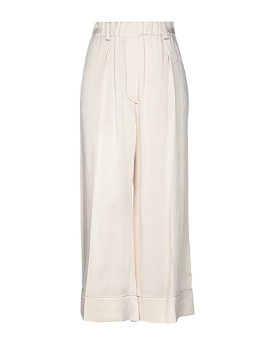 BRUNELLO CUCINELLI Casual trouser Ivory 54% Viscose, 46% Acetate