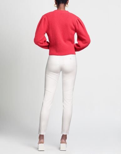 Merci .., Woman Pants White Size 8 Cotton, Elastane In White
