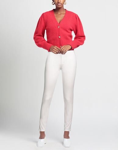 Merci .., Woman Pants White Size 8 Cotton, Elastane In White