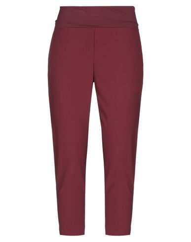 Manila Grace Casual Pants In Maroon