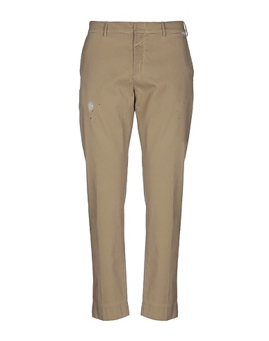MAISON CLOCHARD Casual trouser Khaki 98% Cotton, 2% Elastane