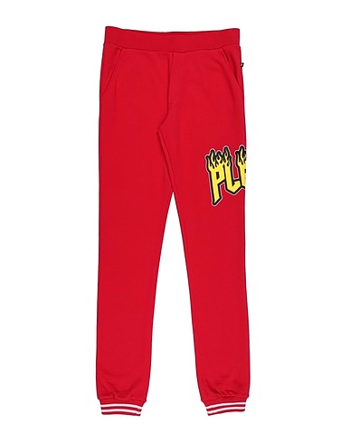PHILIPP PLEIN Pantalone Rosso 100% Cotone