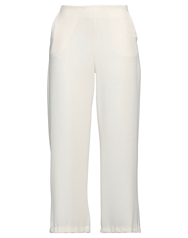ALPHA STUDIO Casual trouser Cream 96% Polyester, 4% Elastane