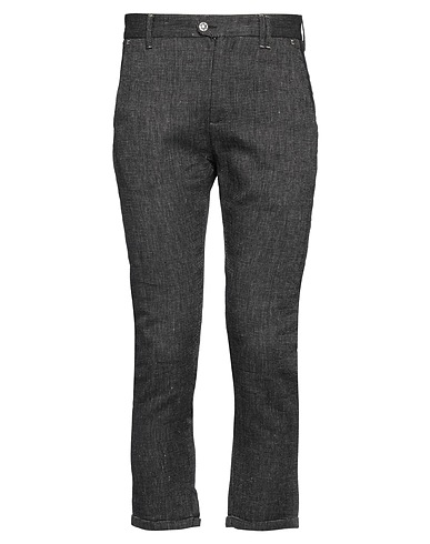 OFFICINA 36 Casual trouser Black 45% Cotton, 35% Linen, 20% Polyester