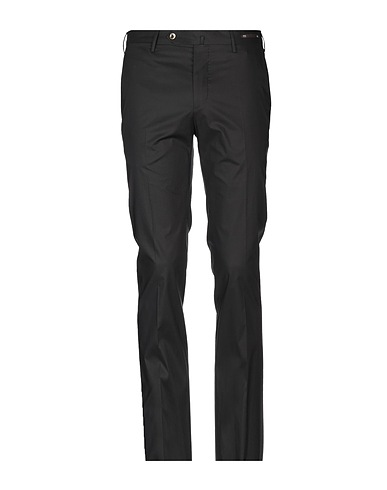 PT Torino Casual trouser Black 98% Cotton, 2% Elastane