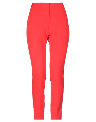 ERMANNO DI ERMANNO SCERVINO Casual trouser Red 90% Polyester, 10% Elastane
