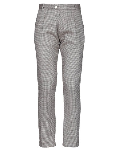 OFFICINA 36 Casual pants Khaki 50% Linen, 30% Cotton, 20% Polyester