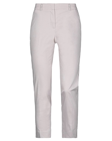 PESERICO Casual trouser Light grey 98% Cotton, 2% Elastane