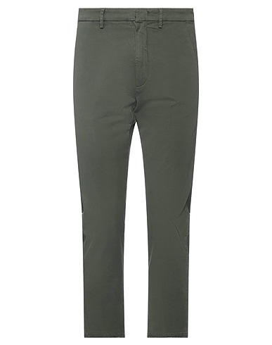 PENCE Casual pants Military green 98% Cotton, 2% Elastane