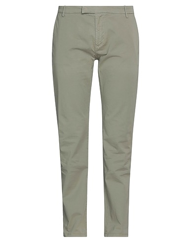BRIAN DALES Casual trouser Military green 97% Cotton, 3% Elastane