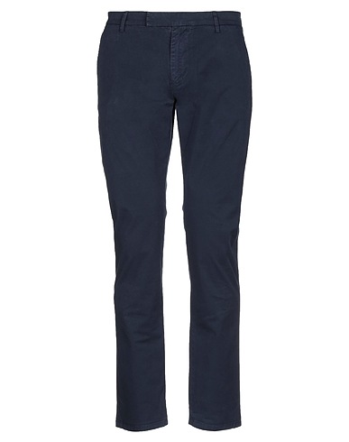 BRIAN DALES Casual trouser Midnight blue 97% Cotton, 3% Elastane