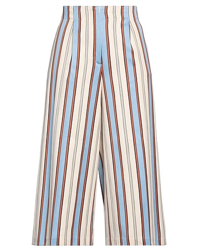 SEVENTY VENEZIA Casual trouser Ivory 97% Cotton, 3% Elastane