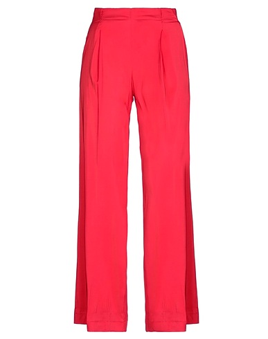 MALÌPARMI Casual pants Red 96% Viscose, 4% Elastane