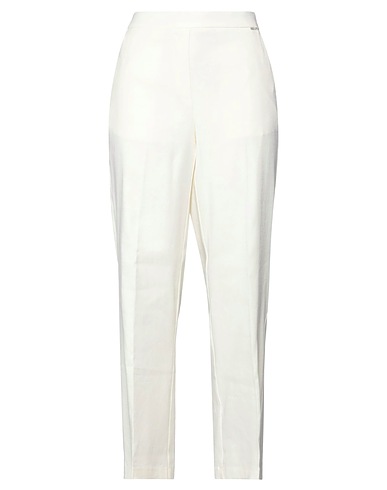 SEVENTY VENEZIA Casual trouser Ivory 57% Linen, 20% Cotton, 18% Polyamide, 5% Elastane