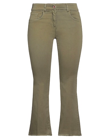 19.70 NINETEEN SEVENTY Pantalone Verde militare 98% Cotone, 2% Elastan