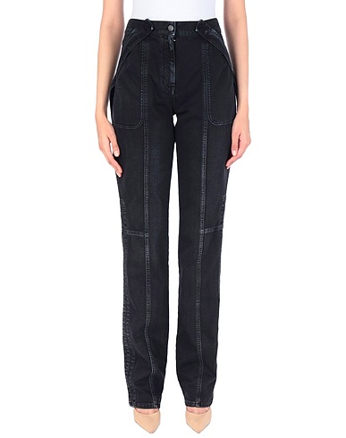 VALENTINO GARAVANI Casual trouser Black 100% Cotton, Lambskin