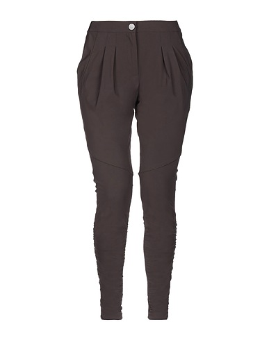 PINKO Casual trouser Dark brown 71% Polyamide, 29% Elastane