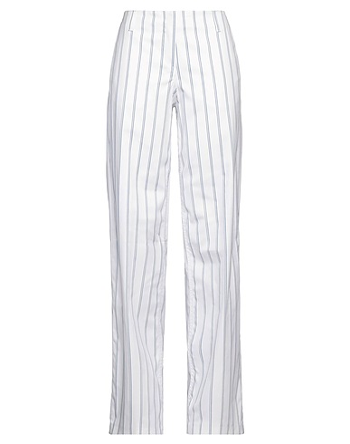DONDUP Casual trouser White 64% Cotton, 34% Polyamide, 2% Elastane