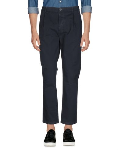 Shop Brian Dales Man Pants Midnight Blue Size 35 Cotton, Elastane