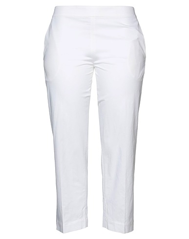 GENTRYPORTOFINO Casual pants White 62% Linen, 36% Viscose, 2% Elastane
