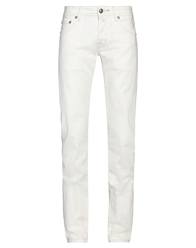 JACOB COHЁN 5-pocket White 97% Cotton, 3% Elastane