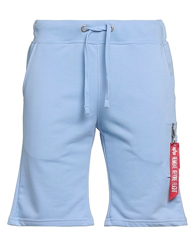 ALPHA INDUSTRIES Shorts & Bermuda Celeste 80% Cotone, 20% Poliestere