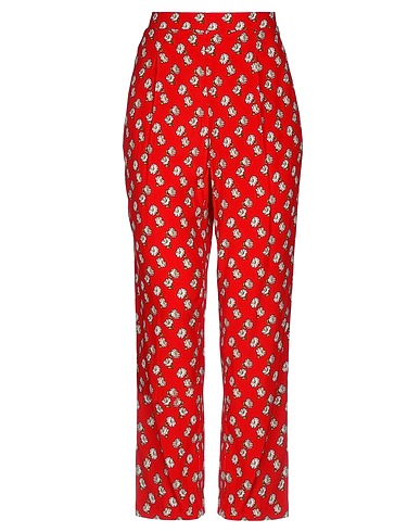 19.70 NINETEEN SEVENTY Casual trouser Red 100% Viscose