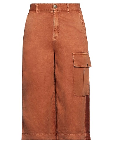 (+) PEOPLE Casual trouser Brown 53% Lyocell, 28% Linen, 19% Cotton