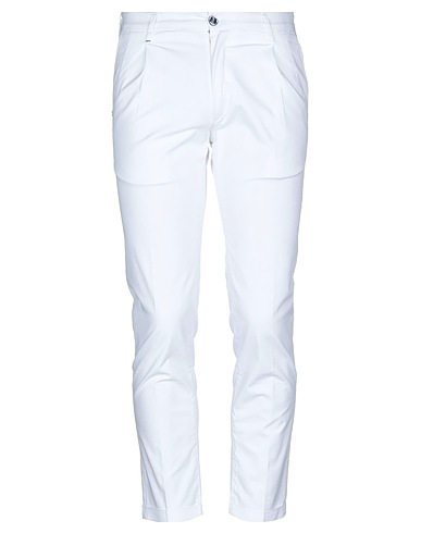 RE_HASH Casual trouser White 96% Cotton, 4% Elastane