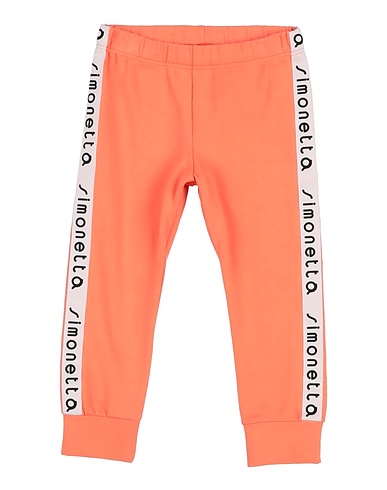 SIMONETTA MINI Casual pants Salmon pink 94% Cotton, 6% Elastane