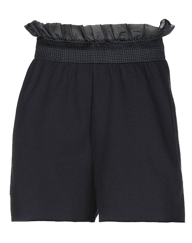 GINA GORGEOUS Shorts & Bermuda Black 80% Cotton, 20% Polyester