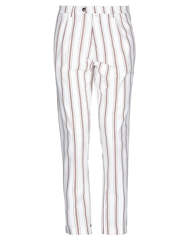 BRIGLIA 1949 Casual pants White 97% Cotton, 3% Elastane
