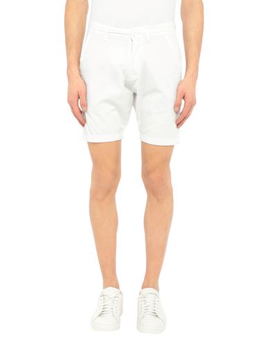 Liu •jo Man Man Shorts & Bermuda Shorts White Size 26 Cotton, Elastane