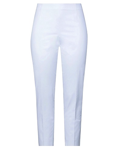 PESERICO Casual trouser White 98% Cotton, 2% Elastane