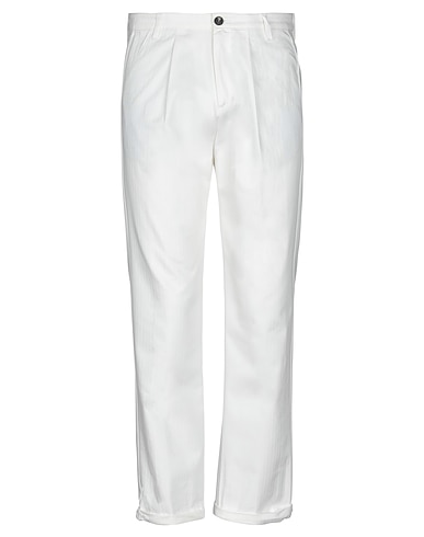 ELEVENTY Casual trouser PLATINUM White 100% Cotton