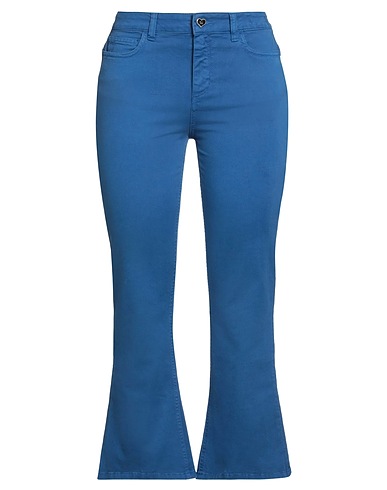 MY TWIN TWINSET Casual trouser Blue 98% Cotton, 2% Elastane