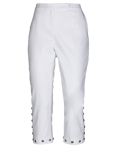 LIU •JO Casual pants White 67% Cotton, 28% Polyamide, 5% Elastane